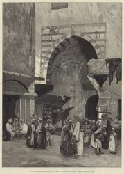 Im Khan el-Khalily in Kairo, ägyptische Händler vom Roten Meer